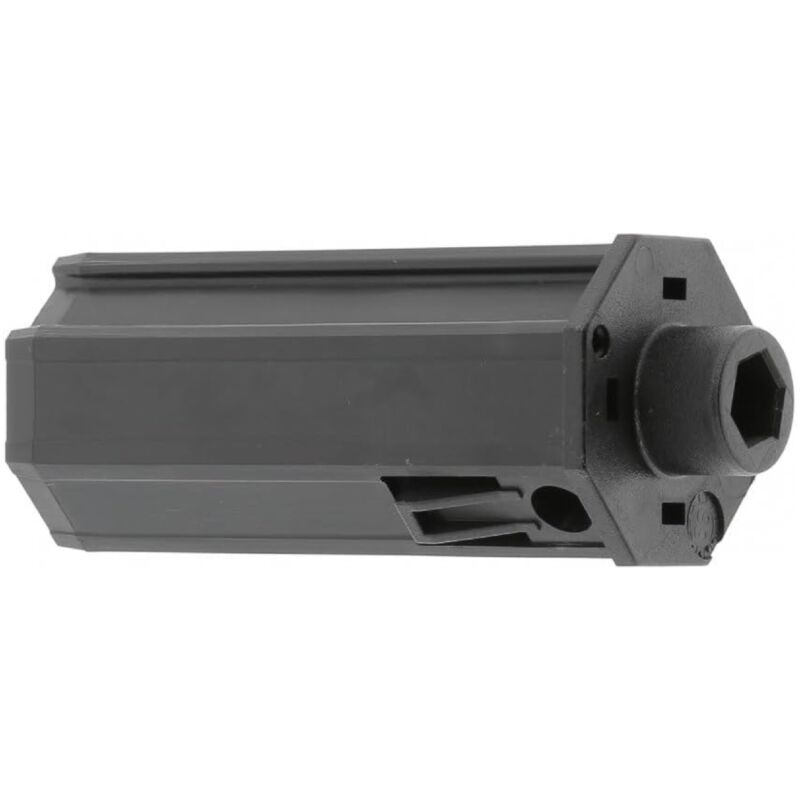 Schwarze Pvc-endkappe Für Achteckige Rollladenrohre An Fenstern/erkerfenstern/jalousien, Passend Für 40-mm-achtkantrohre Mit 10-mm-sechskantanschluss Und 18-mm-rohrspitze
