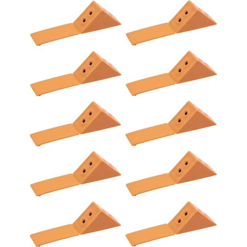 10x Doppelte Universal-eckwinkel, Eckwinkel, Möbel, Regale Und Schränke, Kirschbraun