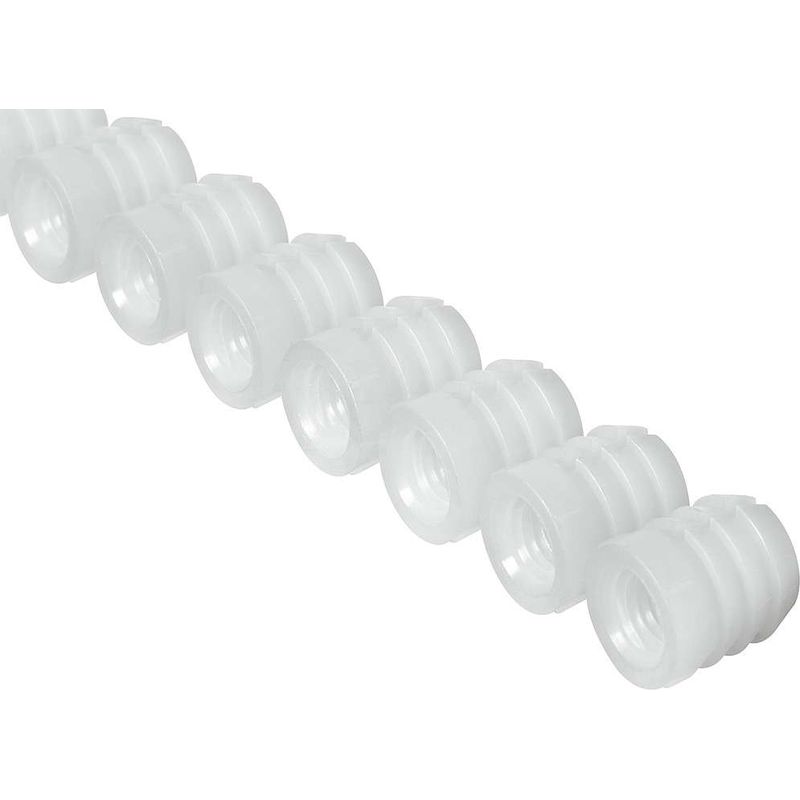 Packung Mit 12 Kunststoff-distanzhülsen – M6-innengewinde – 13 Mm Länge Für 10-mm-bohrung – Möbelbefestigung