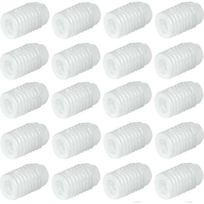 Packung Mit 20 M5-kunststoff-distanzhülsen – 9,5 Mm Länge Für 4-mm-holzschrauben – Robuste Befestigung Für Möbel