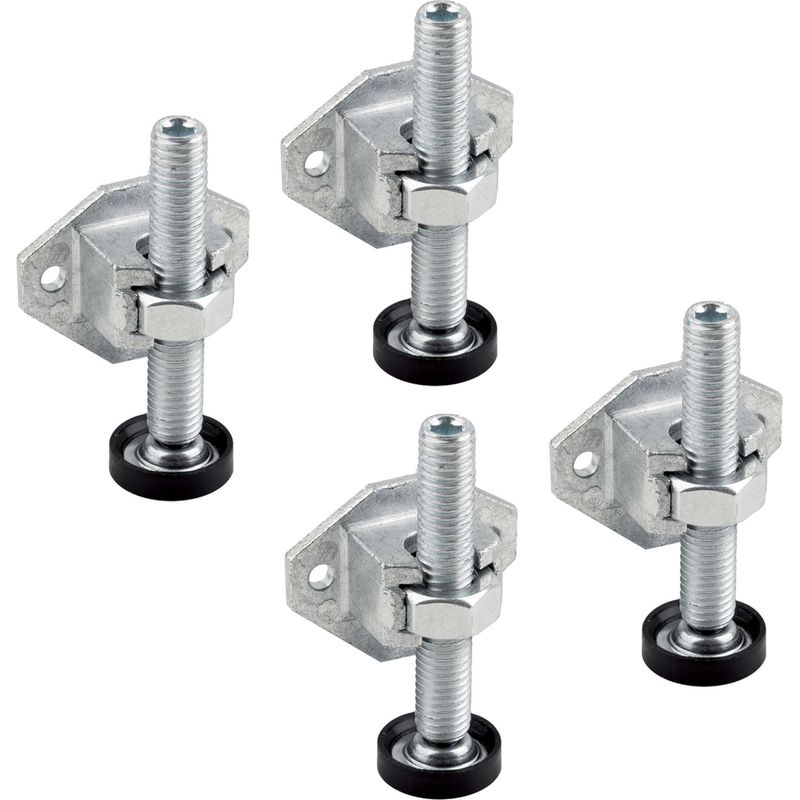 4-teiliges Montage-set Für Tisch- Und Möbelbeine – Länge 44 Mm – Inklusive M10-muttern Und -gewindestiften – Robuste Befestigung