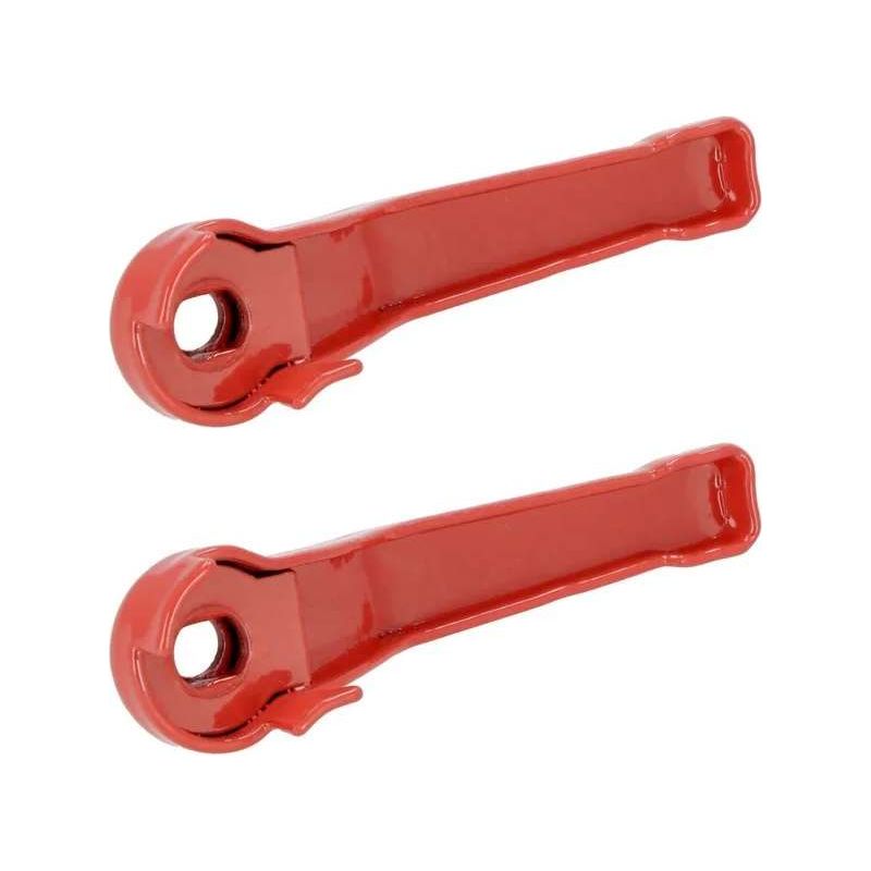 Ersatzhebelgriffe (2 Stück) Für Kugelhähne, Aus Rotem Stahl – Größe 3/8" – Lochdurchmesser 5,5 Mm – Gesamtlänge 75,5 Mm