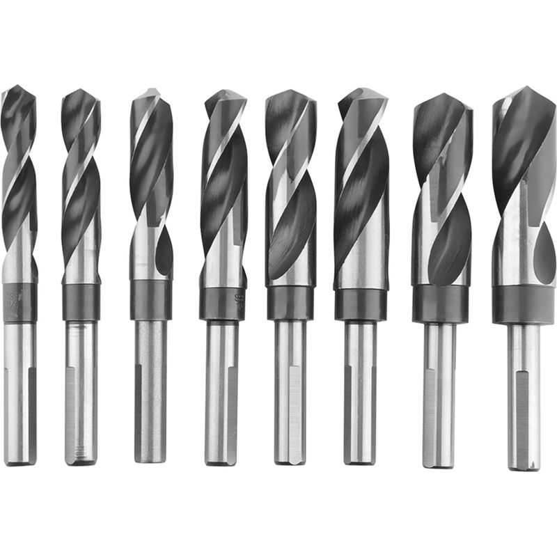 Hss-co 8-teiliges Spiralbohrer-set, 14 Mm, 16 Mm, 18 Mm, 19 Mm, 21 Mm, 22 Mm, 24 Mm, 25 Mm Professionelle Metallbohrer Für Metall Und Edelstahl