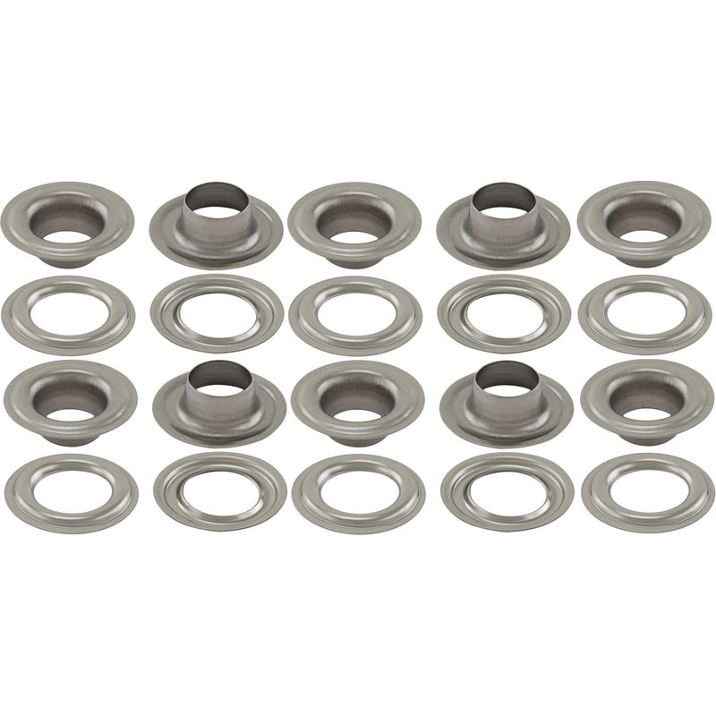 Packung Mit 10 Verzinkten Stahlösen (25 Mm, Männlich/weiblich) – Zubehör Für Planen, Zelte, Campingausrüstung, Anhänger Und Boote