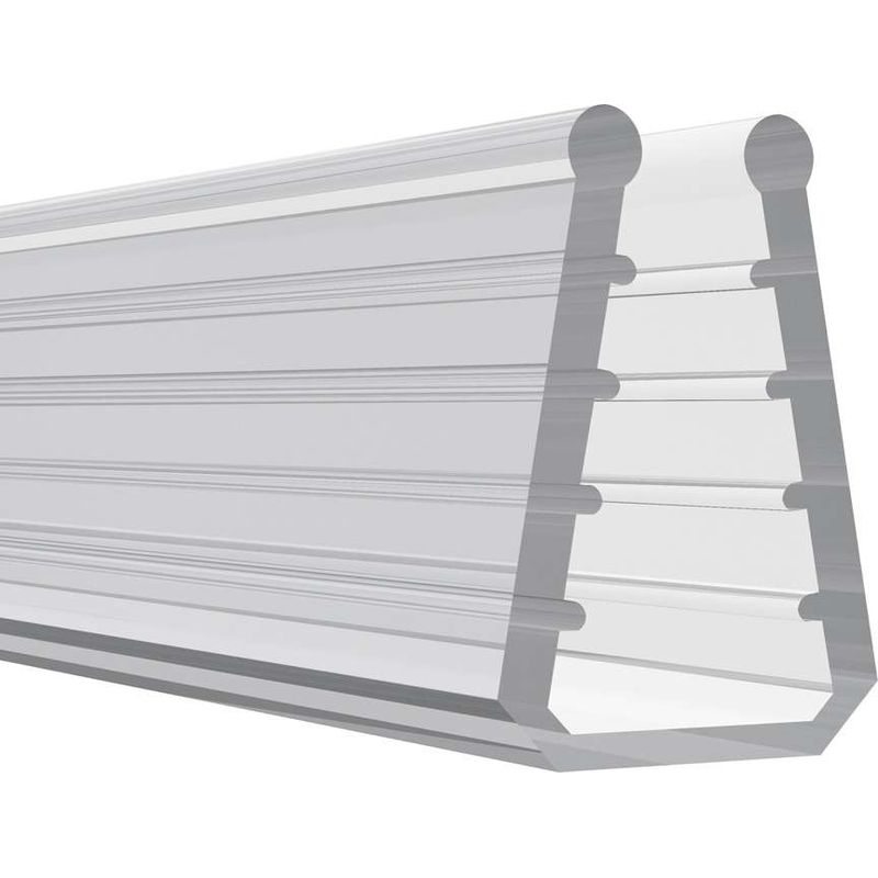 Lichtdurchlässiges Silikondichtmittel, 2 Meter Lang – 8 Mm Hoch – Für 6 Mm Dickes Glas – Für Glasfenster Und -türen