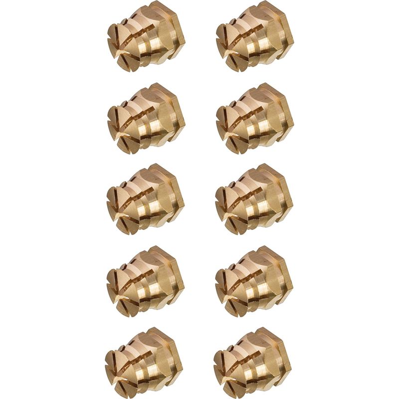 Packung Mit 10 Messing-distanzhülsen M6 X 8 Mm – Für Holzmöbel – Verbindungsverstärkung – Schrauben- Und Mutterneinsatz