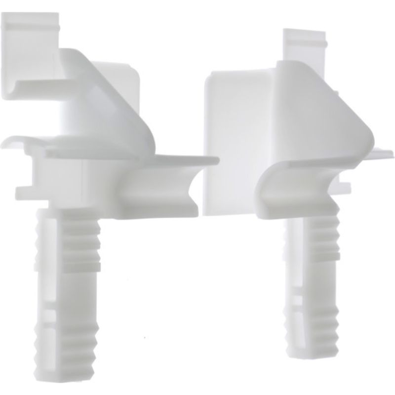 Aluréno Zf Rollladen-endkappen (paar) – Weißes Pvc – Für 7 Bis 9 Mm Lamellen – Schnelle Und Einfache Montage – Fensterzubehör