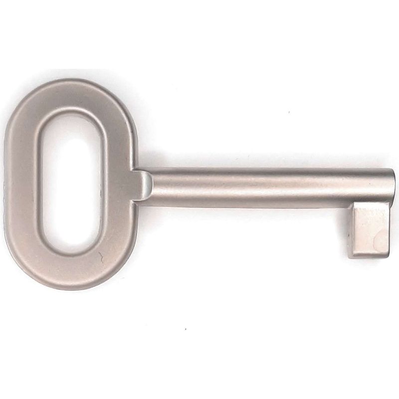 60 Mm Ovaler, Matt Vernickelter Möbelschlüssel, Modernes Designschloss, Schrankdekoration