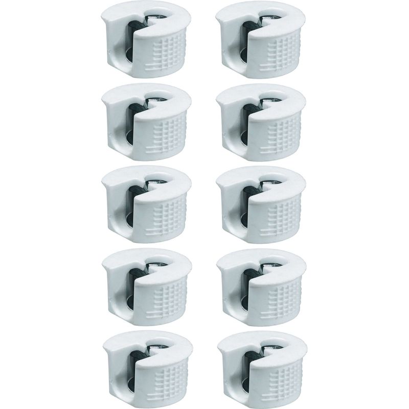 Packung Mit 10 Exzentrischen 15-mm-winkeln – Kunststoff Mit Stahleinsatz – 16 Mm Holzstärke – Optimale Befestigung Für Möbel