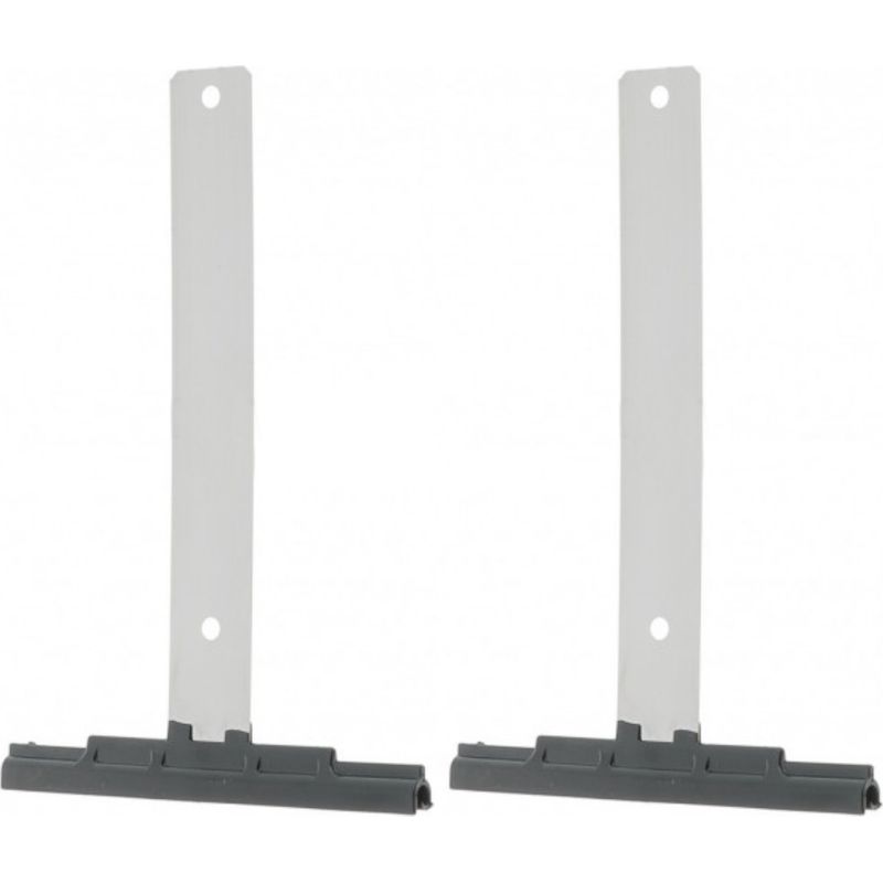 2x Flexible Edelstahl-rollladen-befestigungsclips Zum Anschrauben, 180 Mm Lang, Für Lamellen Von 7 Bis 9 Mm Dicke, Federbelastet, Zur Befestigung An Fensteraufhängungen