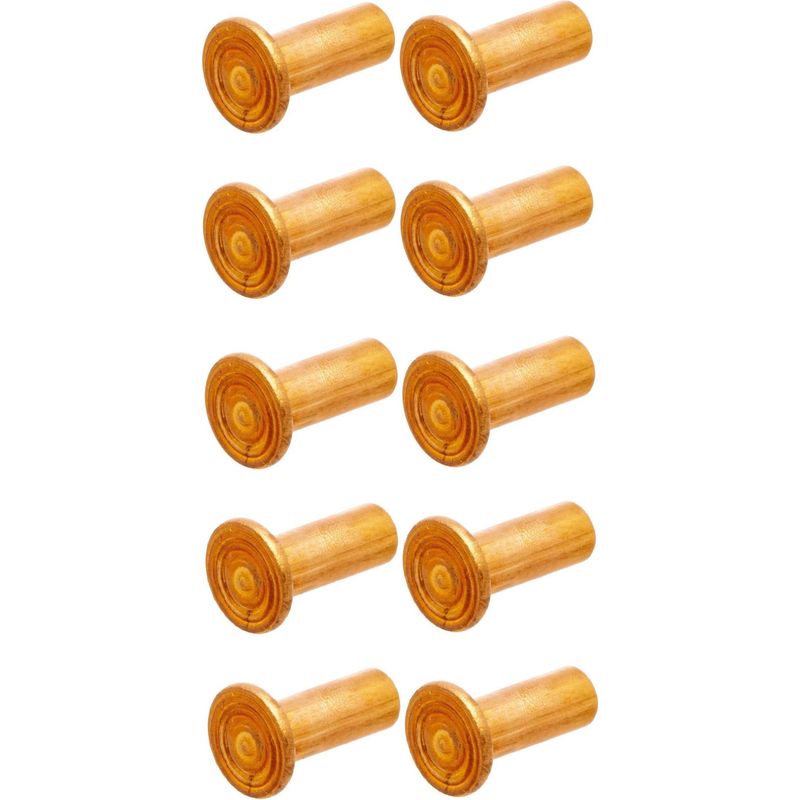10 Halbhohle Kupfernieten, Din 7338, Form B, Zum Vernieten Von Bremsbelägen, Ø 3 Mm X 8 Mm