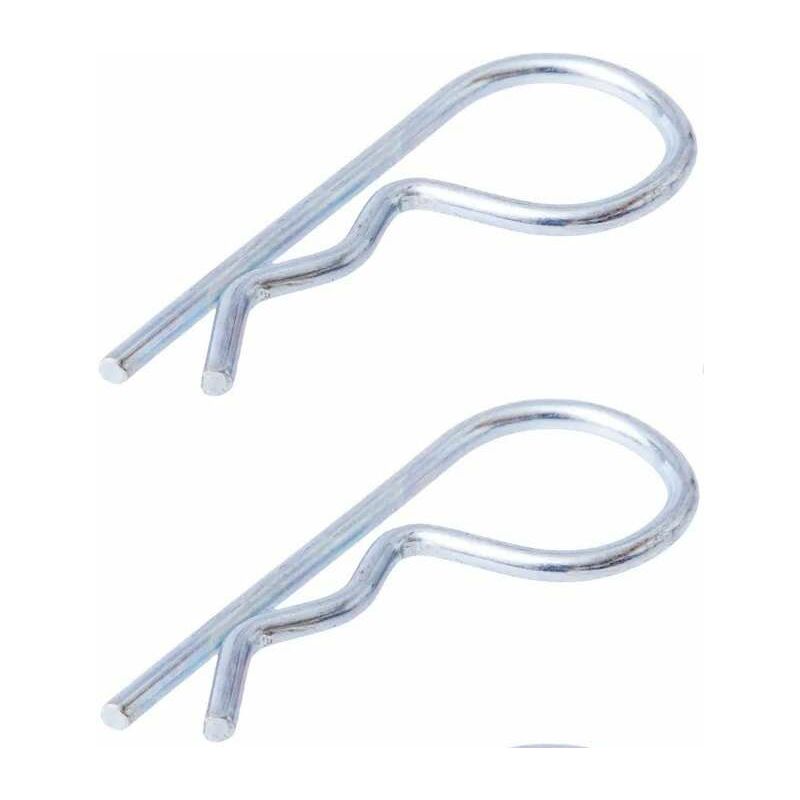 2x Einzelne Beta-stifte, 8 Mm Durchmesser X 130 Mm Länge, Verzinkter Stahl, Universell Einsetzbar