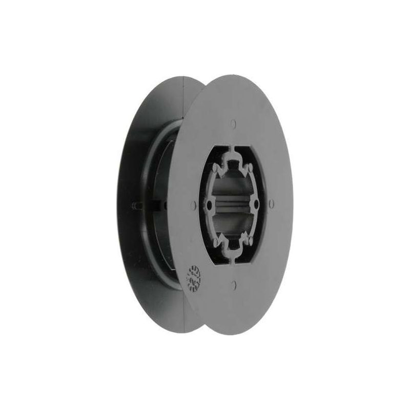 Rollladen-führungsrolle – 12 Bis 15 Mm Riemen – 27 Mm Kupplungsausgang – Schwarzer Kunststoffclip – Ø 80 Mm Zum Aufwickeln