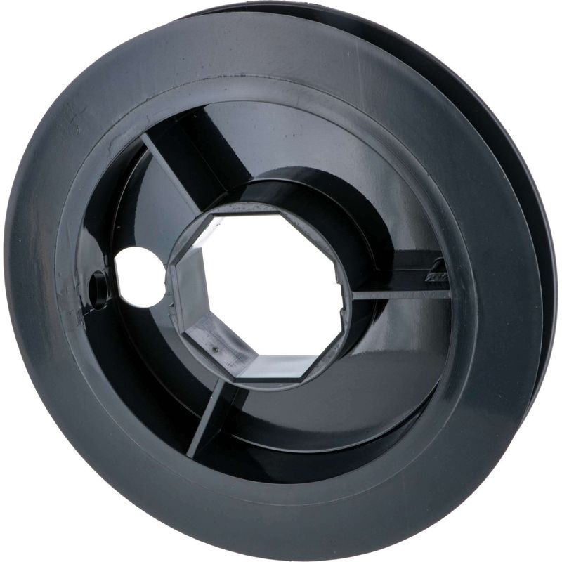 Rollladenführungsrolle – 12–15 Mm Breites Band – Schwarzer Kunststoff – Ø 138 Mm – 40 Mm Achteckiges Rohr – Zum Aufclipsen
