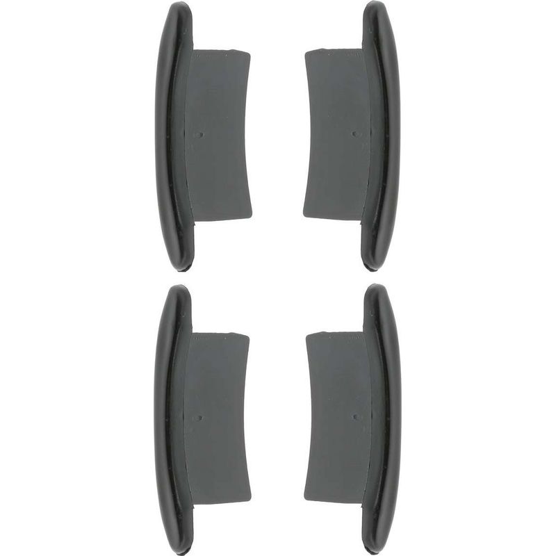 4x Schwarze Pvc-führungskappen Für Rollladenflügel – Fensterwindenhalterung – Für 44 Mm X 8 Mm Aluminiumflügel – Öffnungs- Und Schließgleiter