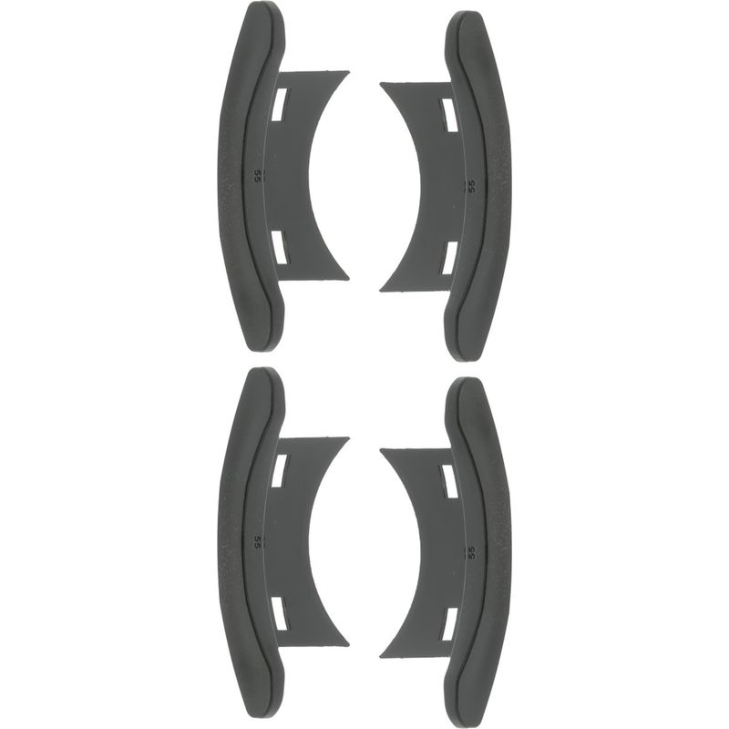 4x Schwarze Pvc-führungskappen Für Rollladen – Fensterwindenhalterung – Für 55 Mm X 13/14 Mm Aluminiumlamellen – Öffnungs- Und Schließgleiter