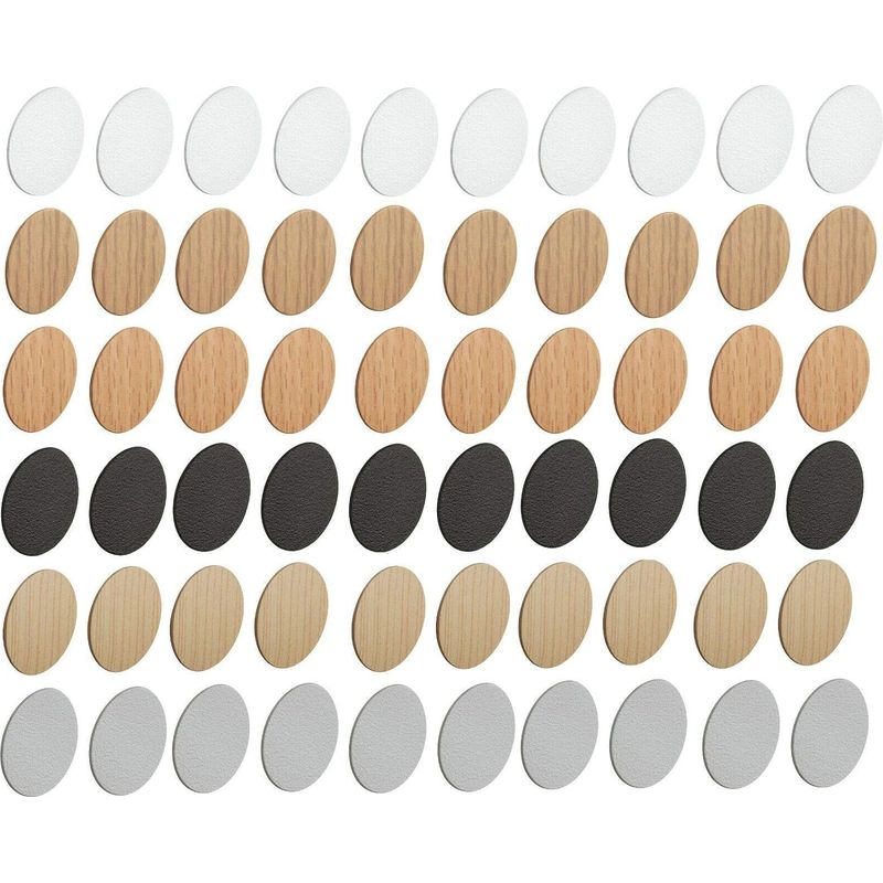 Selbstklebende Schraubenabdeckung 10 X 18 Mm – Für Kiefernholz – 0,5 Mm Dick – Universalkappe Zur Schnellen Befestigung