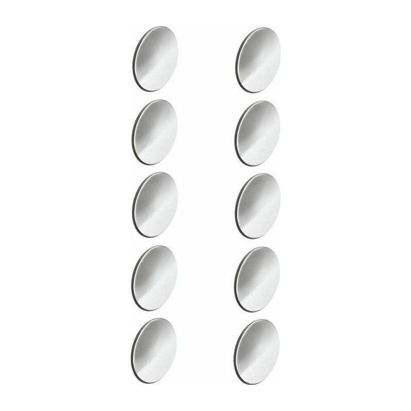 Selbstklebende Schraubenabdeckung, 10 Stück, 13 Mm Durchmesser – Chromfarben – 0,5 Mm Dicke – Universelle Kappe Für Glatte Oberflächen