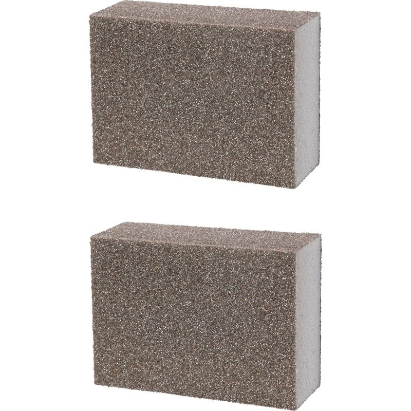2x Schleifschwämme, Handschleifschaber, 100x70x25mm, 4 Seiten, Universal-schleifpads, Körnung 150