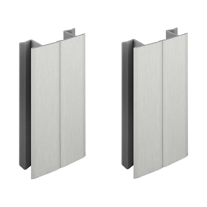 120 Mm Sockelleistenverbinder Aus Gebürstetem Aluminium Mit Mehreren Winkeln – Für 90°-270°-außen-/innenecken – Möbelverbinder