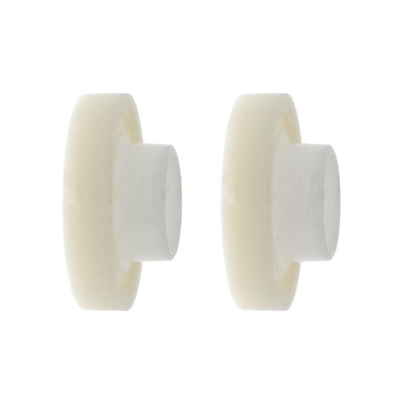 2x Rollladenlager Mit Gleitlagern, 28 Mm Außendurchmesser, 12 Mm Innendurchmesser, Weißes Pvc. Für Fenster-, Jalousie-, Öffnungs- Und Schließmechanismen. Inklusive Kurbelgriff.