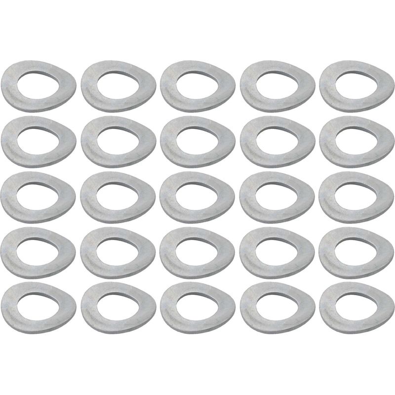 25x Wellfederscheibe, Verzinkte Federstahl-sicherungsscheibe, Din 137b, Sicherung, Befestigung, Schraube, Bolzen, Hardware, Vibration, M10x17x1 Mm