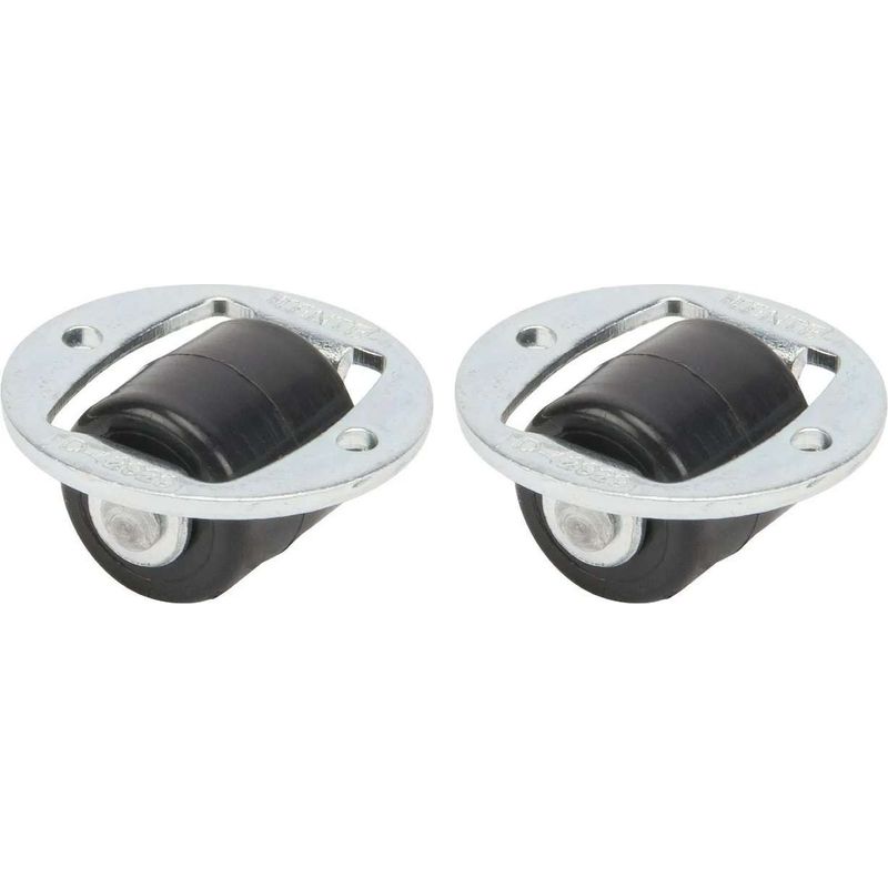 Feststehende Rollen, 2 X 360° Ø 26 Mm – Höhe 14 Mm – Polyamid-kunststoff Und Verzinkter Stahl – Tragkraft 15 Kg – Achsabstand 20 Mm – Für Tv-ständer Und Aufbewahrung