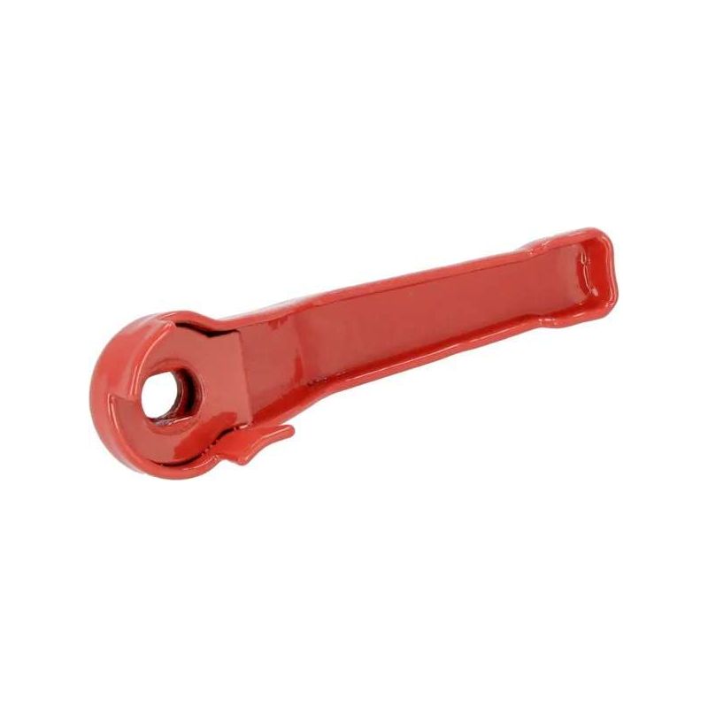 Ersatzhebelgriff Für Kugelhahn Aus Rotem Stahl – Größe 1/2" – Durchmesser Der Befestigungsbohrung A 5,5 Mm – Gesamtlänge 97,5 Mm