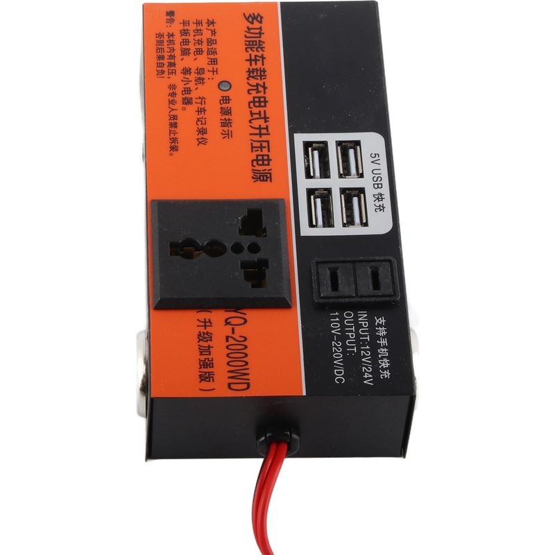 Multifunktionaler Kfz-wechselrichter, 12v/24v-auf-220v-wandler, Schnellladung, Fahrzeugstromversorgung