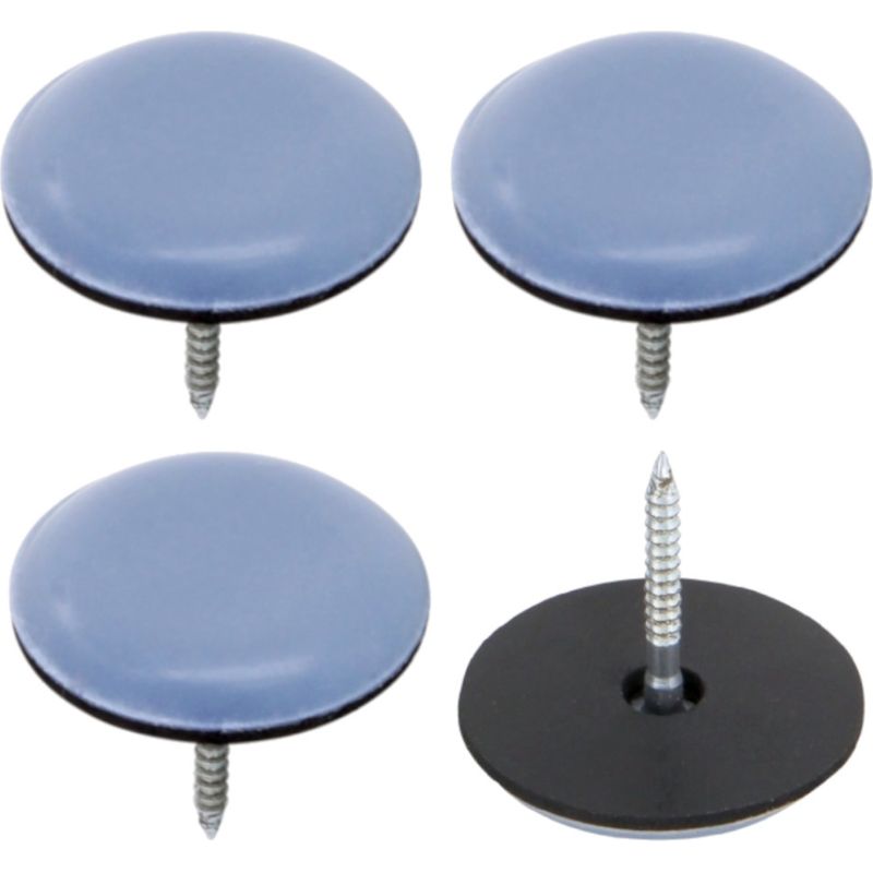 4x Teflon-ptfe-gleiter, 30 Mm, Zum Annageln, Bodenschutz Für Stuhl- Und Möbelbeine