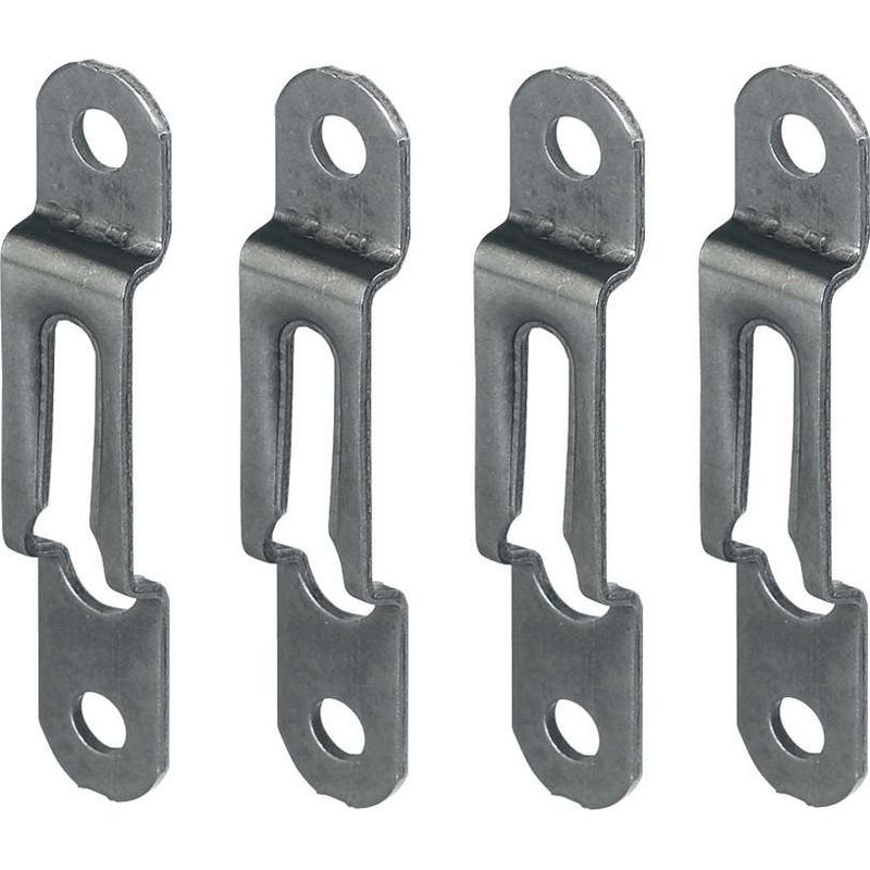 4x Bronzestahl-befestigungsstücke Für Holz, 17 Mm Dick X 13 Mm Breit, Zur Befestigung Von Bilderrahmen, Möbeln, Betten Und Fußleisten.