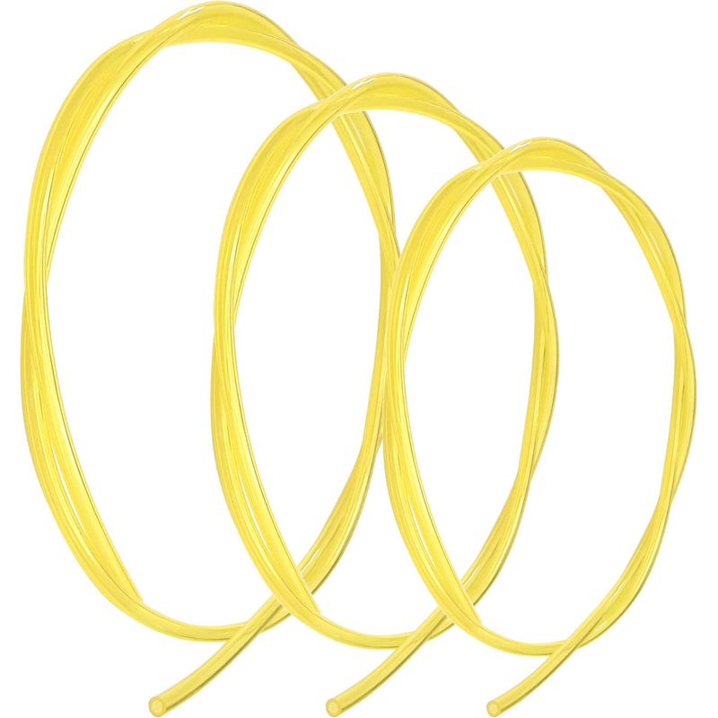 Set Mit 3 Durchscheinend Gelben Kraftstoffschläuchen – 1 M 2 Mm X 3,5 Mm + 1 M 2,5 Mm X 5 Mm + 1 M 3 Mm X 5 Mm – Kraftstoffschlauch Für Freischneider, Kettensäge, Rasenmäher