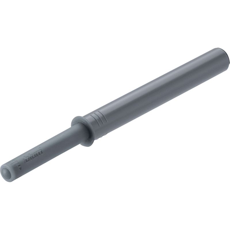 Verstellbarer, Druckempfindlicher Türverschluss – Für Grifflose Möbel – Grauer Kunststoff – Verstellbar Von +4 Bis -1 Mm – Einbauversion Ø10 X 76 Mm