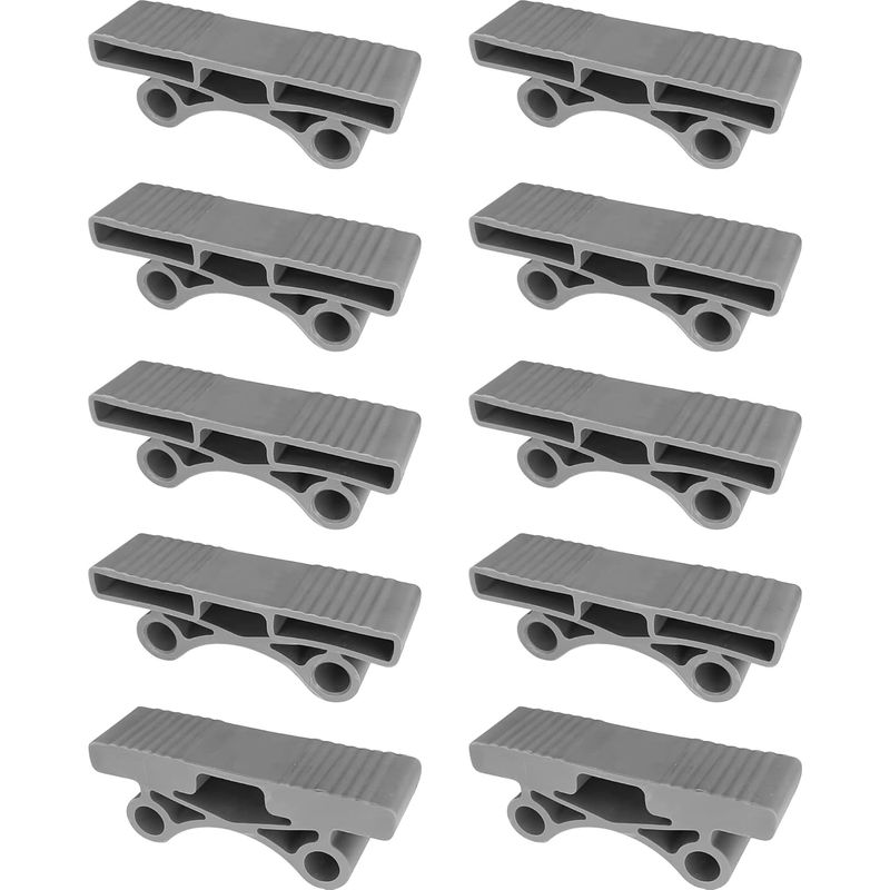 10er-pack Lattenrostkappen (38 Mm) – Doppelt Gelagert, Aus Weichem Gummi – Befestigung Für Lattenroste Mit 11-mm-zapfenverbindung – Grau