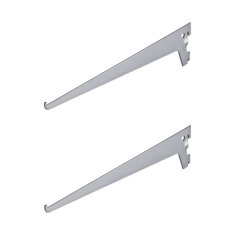 Stabile Aluminiumhalterung, Grau, 350 Mm Lang, 2,5 Mm Dick, Tragkraft 55 Kg – Halterung Für Regale Und Möbel