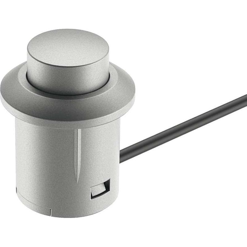 Druckknopf-ein-/ausschalter 14 X 20 Mm – 2 M Netzkabel – Schutzart Ip20 – Grauer Kunststoff Für Unterputzmontage