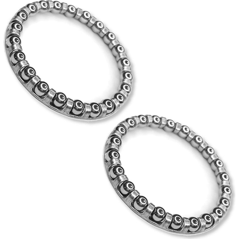 Set Mit 2 Stahlkugellagern, 31 Mm Durchmesser – 40 Mm Außendurchmesser – 22 Kugeln À 3,97 Mm – Universell Einsetzbar Für Fahrräder Und Heimwerkerprojekte
