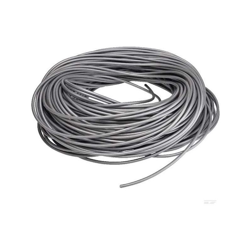 Robustes, Graues Pvc-seil, 6 Mm X 20 M – Glattes Rundseil Für Den Innen- Und Außenbereich – Witterungsbeständig – Maximale Belastung: 200 Kg
