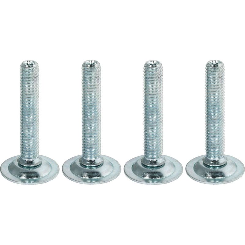 Verstellbare Möbelbeinschrauben Aus Stahl Für Tische, Stühle, Küche, Bad, Wohnzimmer, Heimwerkerbedarf, Verstellbar, M10 X Länge L = 120 Mm, 6-kantiger Innensechskant