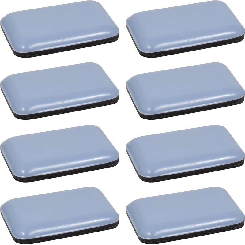 Selbstklebende Teflon-gleiter, 8 Rechteckig, 35 X 25 Mm – Bodenschutz Für Parkett – Für Stuhl- Und Möbelbeine