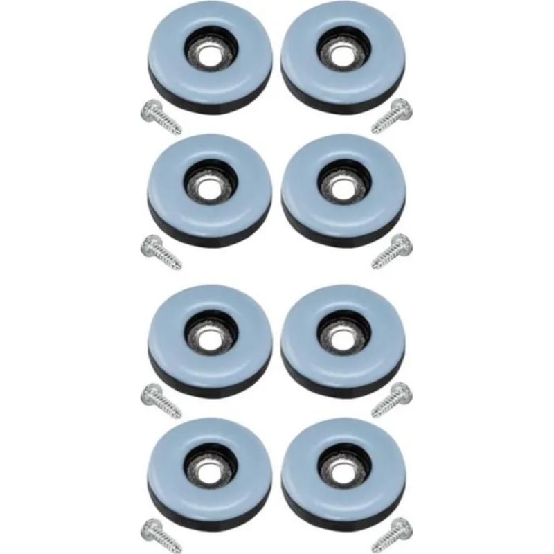 Set Mit 8 Teflon-möbelgleitern, 22 Mm – Ptfe-schutz Für Hartböden – Reduziert Die Reibung Von Möbeln – Einfache Montage