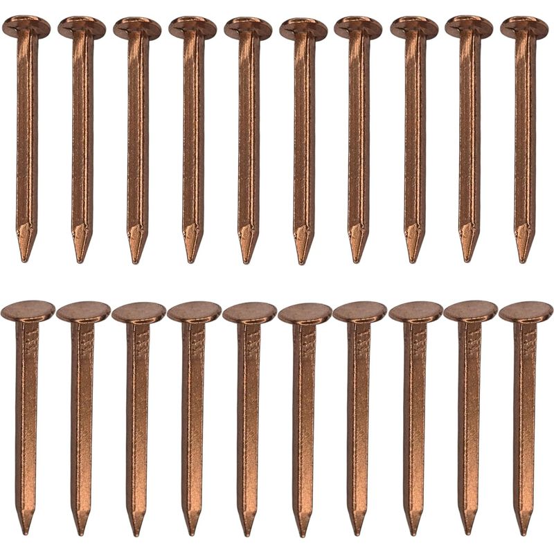 20 Quadratische Kupferspitzennägel Mit Senkkopf Für Holzbearbeitung, Nautische Heimwerkerprojekte, Bastelarbeiten, Dekoration Und Möbelbefestigung, 3 X 40 Mm