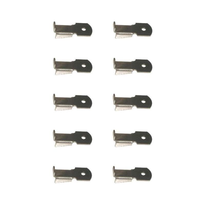Set Mit 10 Regalträgern – Vernickelte Stahl-befestigungswinkel – 32 Mm Länge Für Schränke Und Regale