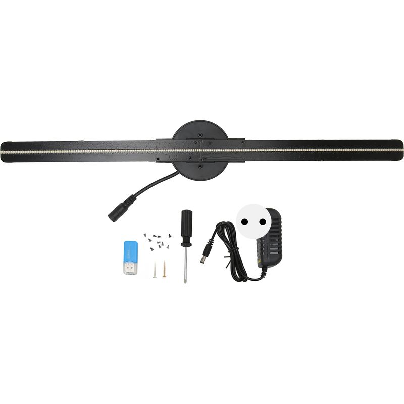 Gistuch – 16,5-zoll-3d-hologramm-ventilator – 2000 X 224 Pixel Auflösung – Wlan – 224 Leds – 15 W – 100–240 V – 176° Betrachtungswinkel