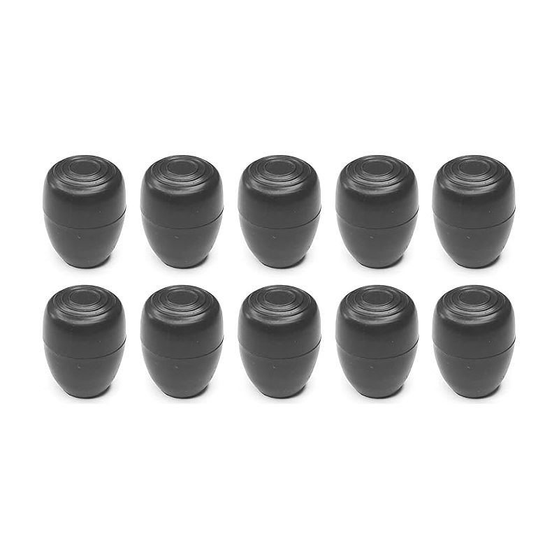 10x Verstärkte Schwarze Runde Außenkappe Mit Verbreiterter Basis, Stuhl-/tischbeingleiter, Möbelsitzschoner, Rohrkappen, 14 Mm