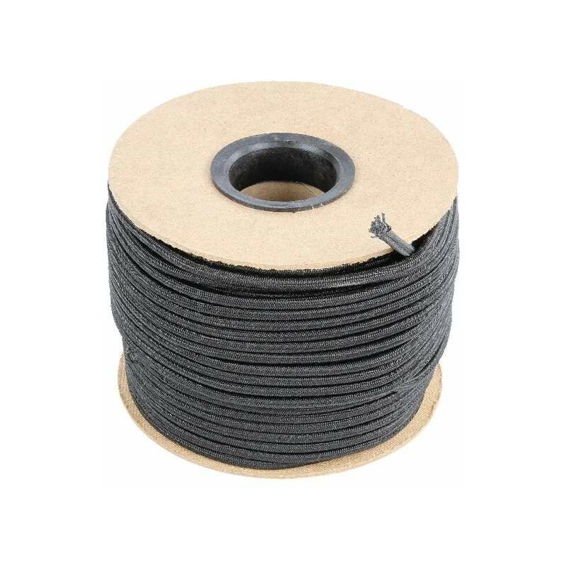 Schwarzes Gummiseil, 20 M Lang, 8 Mm Durchmesser, Universelles Bungee-seil Für Poolabdeckungen