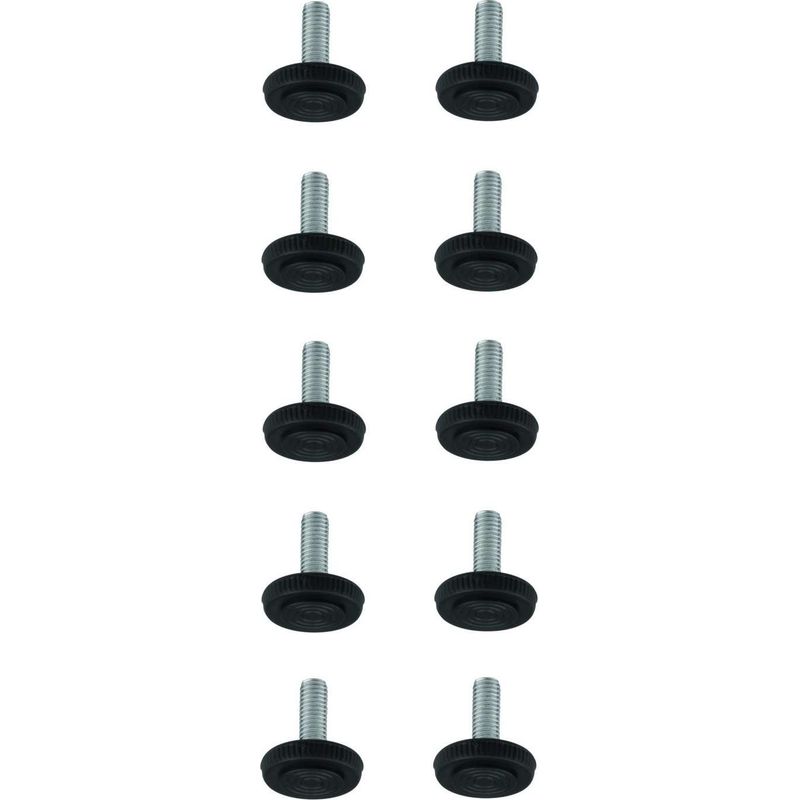10er-packung M6 X 17 Mm Fußschrauben – Rändelkopf Aus Kunststoff – Sichere Befestigung Für Möbel – Geeignet Für Tische, Stühle Und Regale