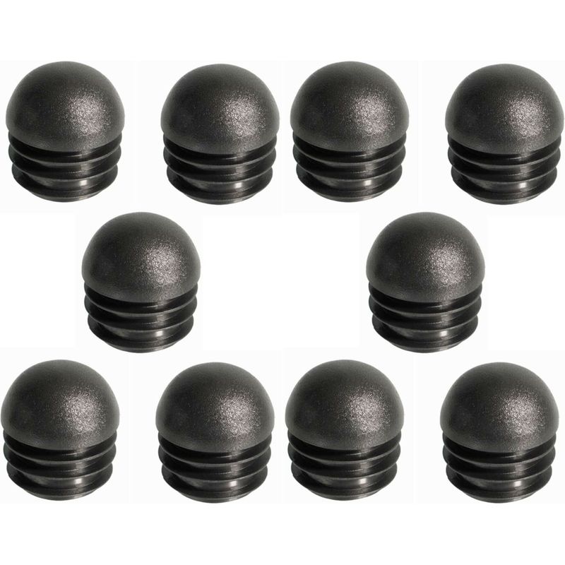 Set Mit 10 Runden Rohrendkappen (18 Mm) – Kunststoff – Flügelkappen – Möbel- Und Stuhlgleiter