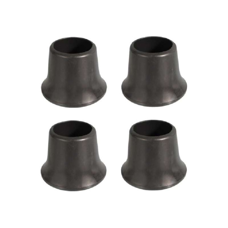 4x Runde Außenkappe, Schwarz Pvc-beschichtet, Verstärkt, Verbreiterte Basis, Stuhlbein, Tischbein, Möbelgleiter, Sitzschutz, Rohr, 28 Mm