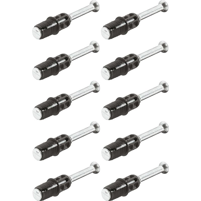 10er-pack Montagedübel 8 Mm X 34 Mm – Für Holzstärken Ab 15 Mm – Möbelbefestigung Für Schränke, Regale, Tische Und Stühle